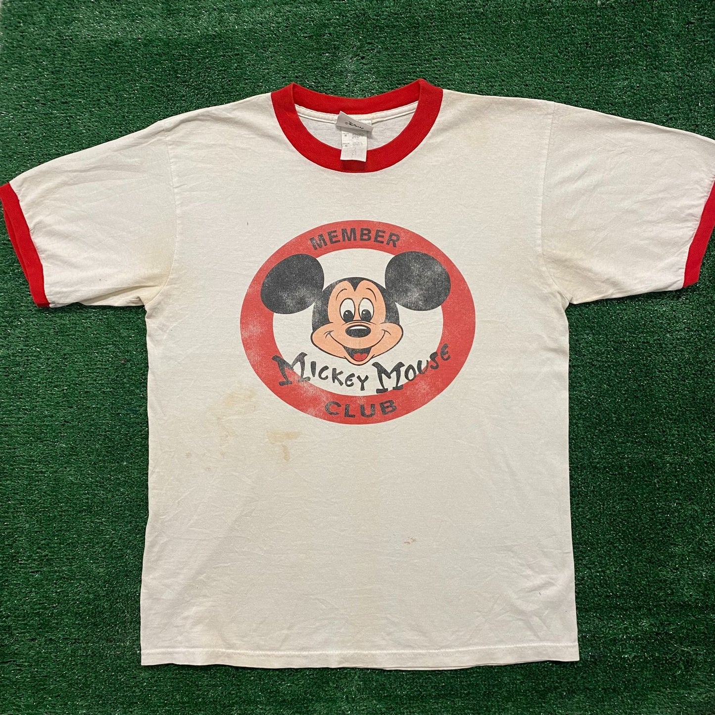 Vintage Y2K Essential Mickey Mouse Club Ringer T-Shirt