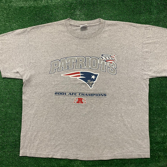 Vintage Y2K Baggy Essential Patriots Football Sports T-Shirt