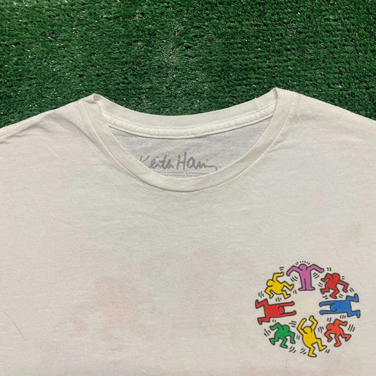 Vintage Y2K Essential Keith Haring People Pop Art T-Shirt