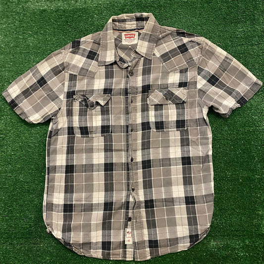 Levi's Plaid Vintage Cowboy Western Button Up Shirt