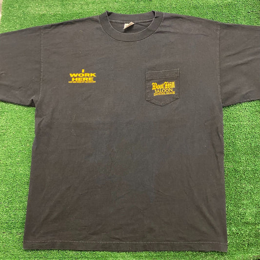 Boot Hill Saloon Employee Vintage Y2K Moto Biker T-Shirt