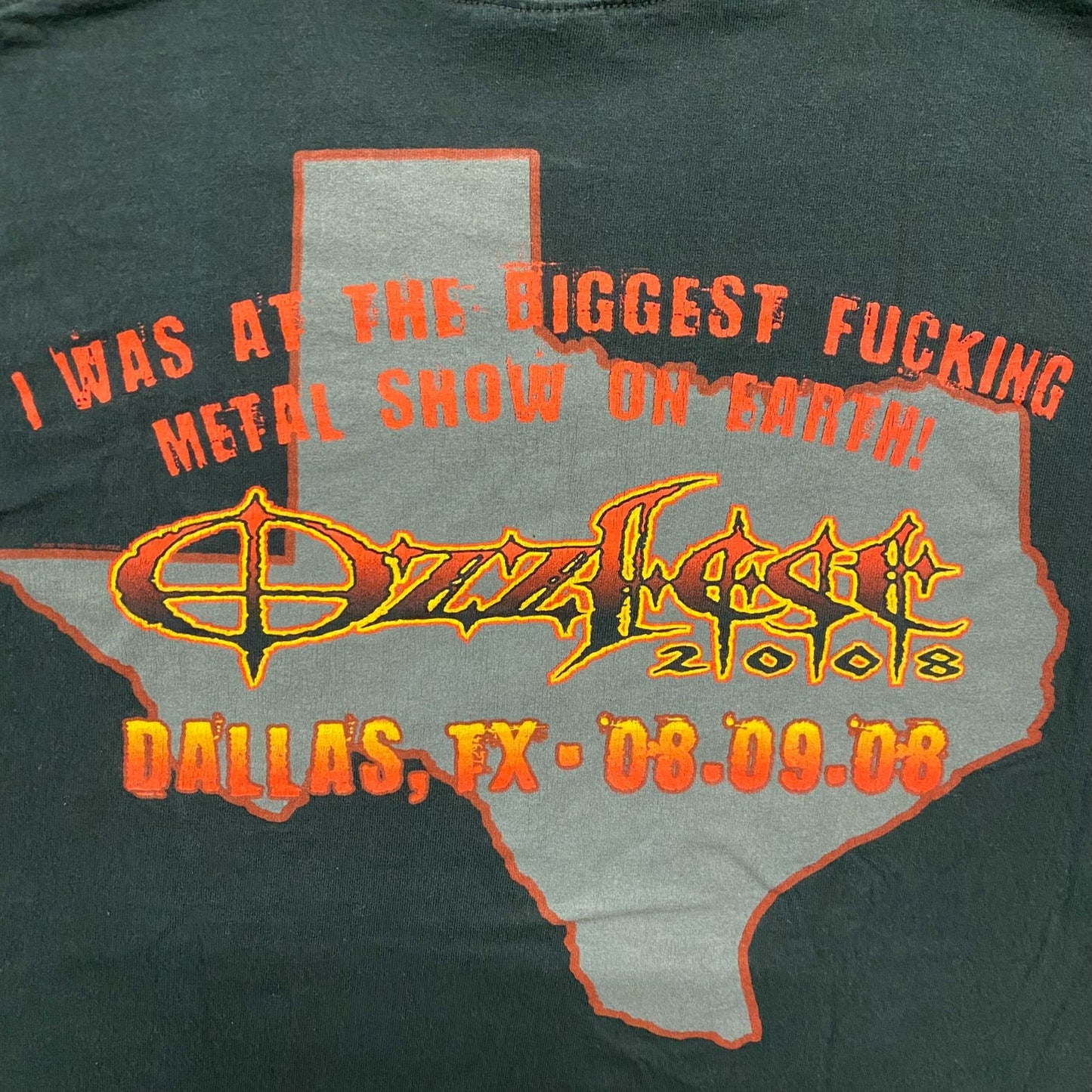 Vintage Ozzy OzzFest Metal Band Shirt Skull Demon Rock Tee