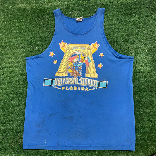Vintage 90s Woody Woodpecker Universal Studios Cartoon Tank