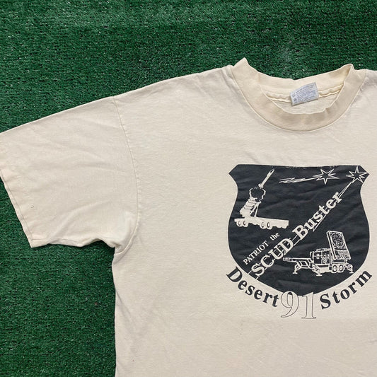 Vintage 90s Desert Storm Iraq War Single Stitch Military Tee