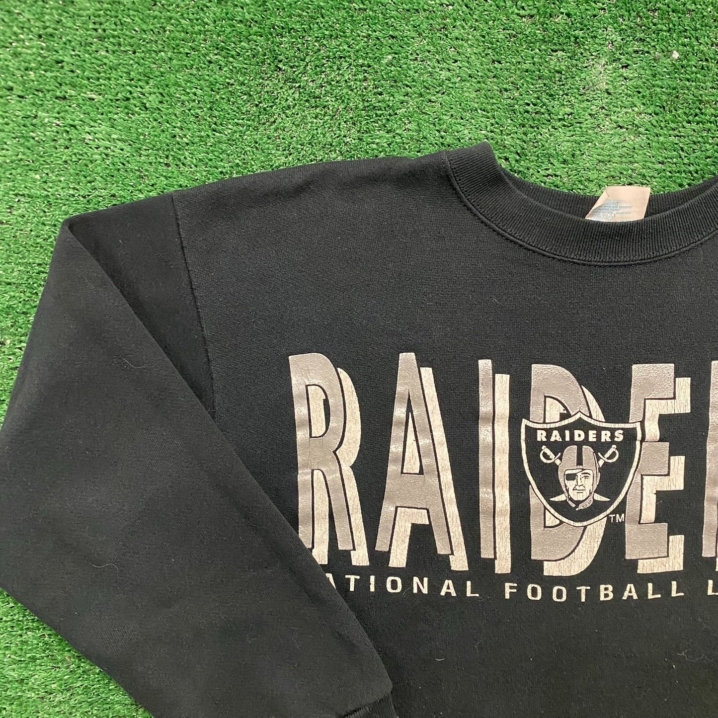 Vintage 90s LA Los Angeles Raiders NFL Crewneck Sweatshirt