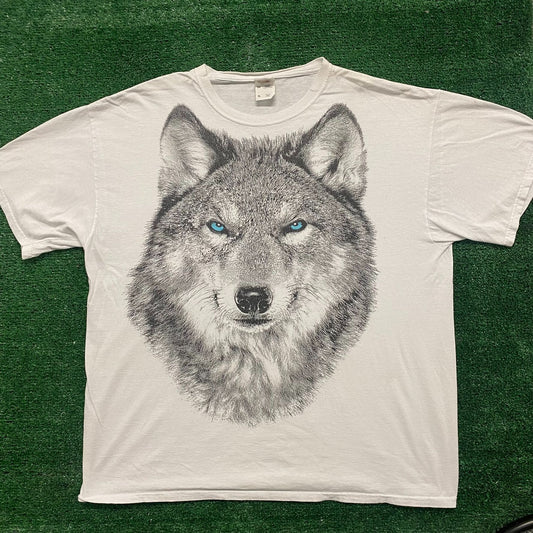 Vintage Y2K Wolf Nature Art Essential Western T-Shirt