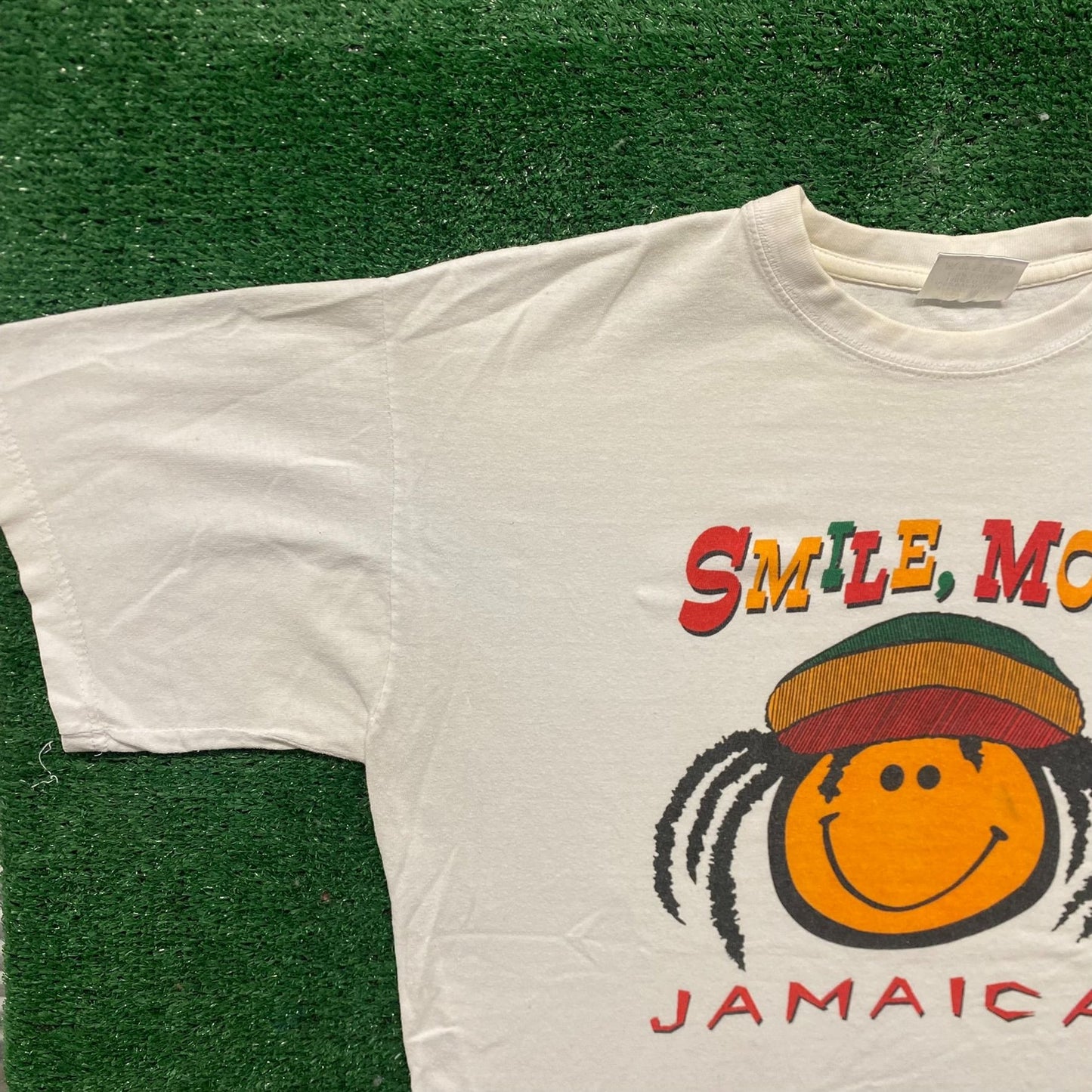 Vintage 80s Jamaica Smiley Shirt Single Stitch Tourist Tee