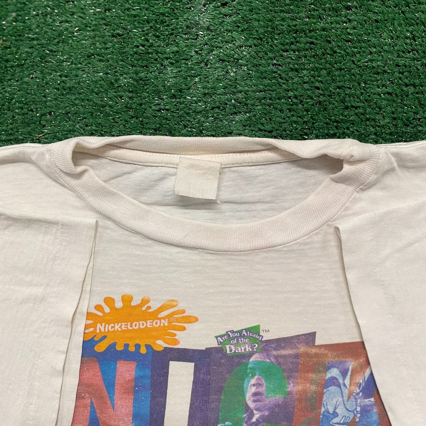 Vintage 90s Nickelodeon SNICK Single Stitch Essential Tee