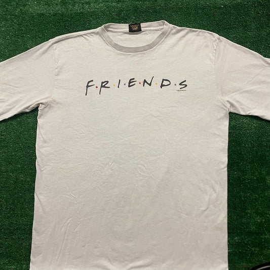 Vintage 90s Friends Logo Essential Single Stitch Sitcom Tee