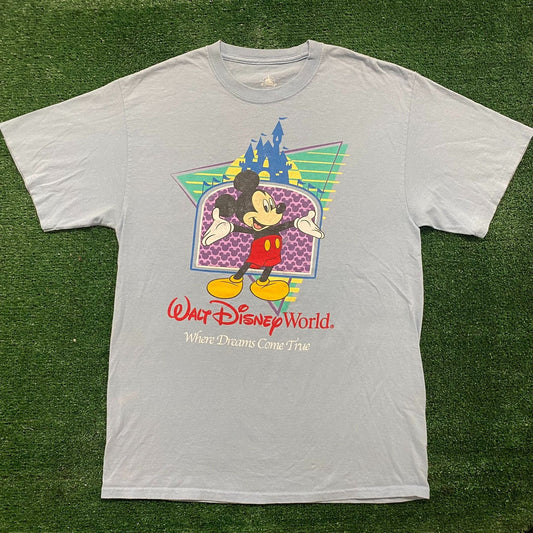 Vintage Y2K Walt Disney World Mickey Essential Tourist Tee