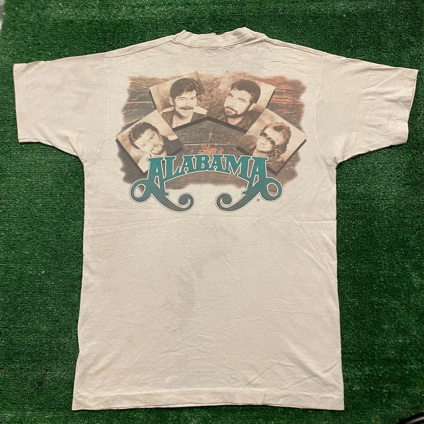 Vintage 90s Alabama Rock Band Pictures Single Stitch Tee