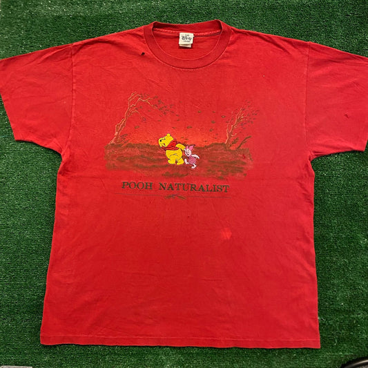 Pooh Piglet Vintage 90s Cartoon Movie T-Shirt
