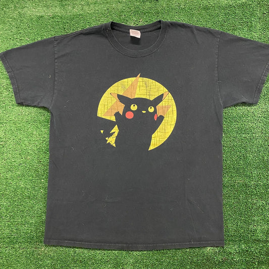 Vintage Y2K Essential Pokemon Shadow Pikachu Anime T-Shirt