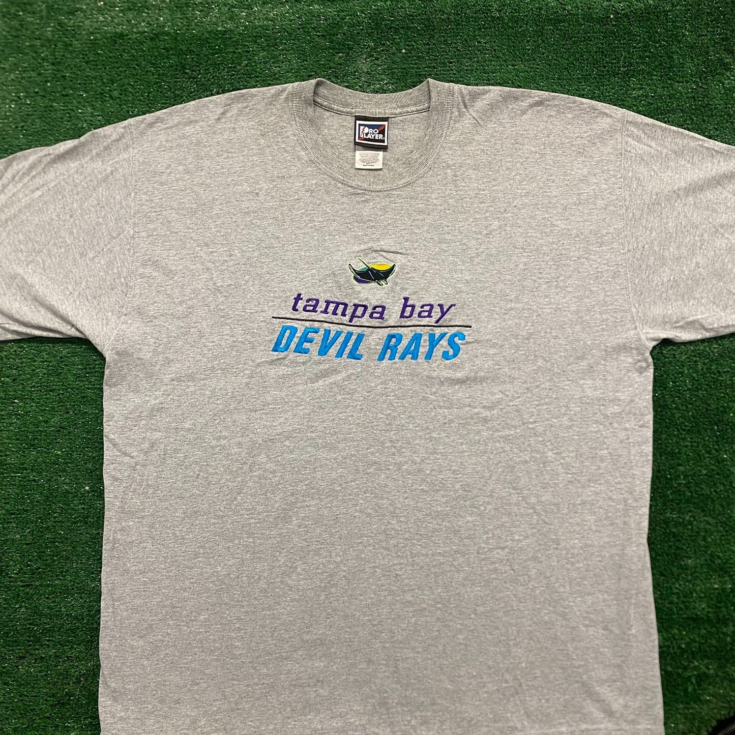 Vintage 90s Tampa Bay Rays Shirt Baggy MLB Baseball Logo Tee