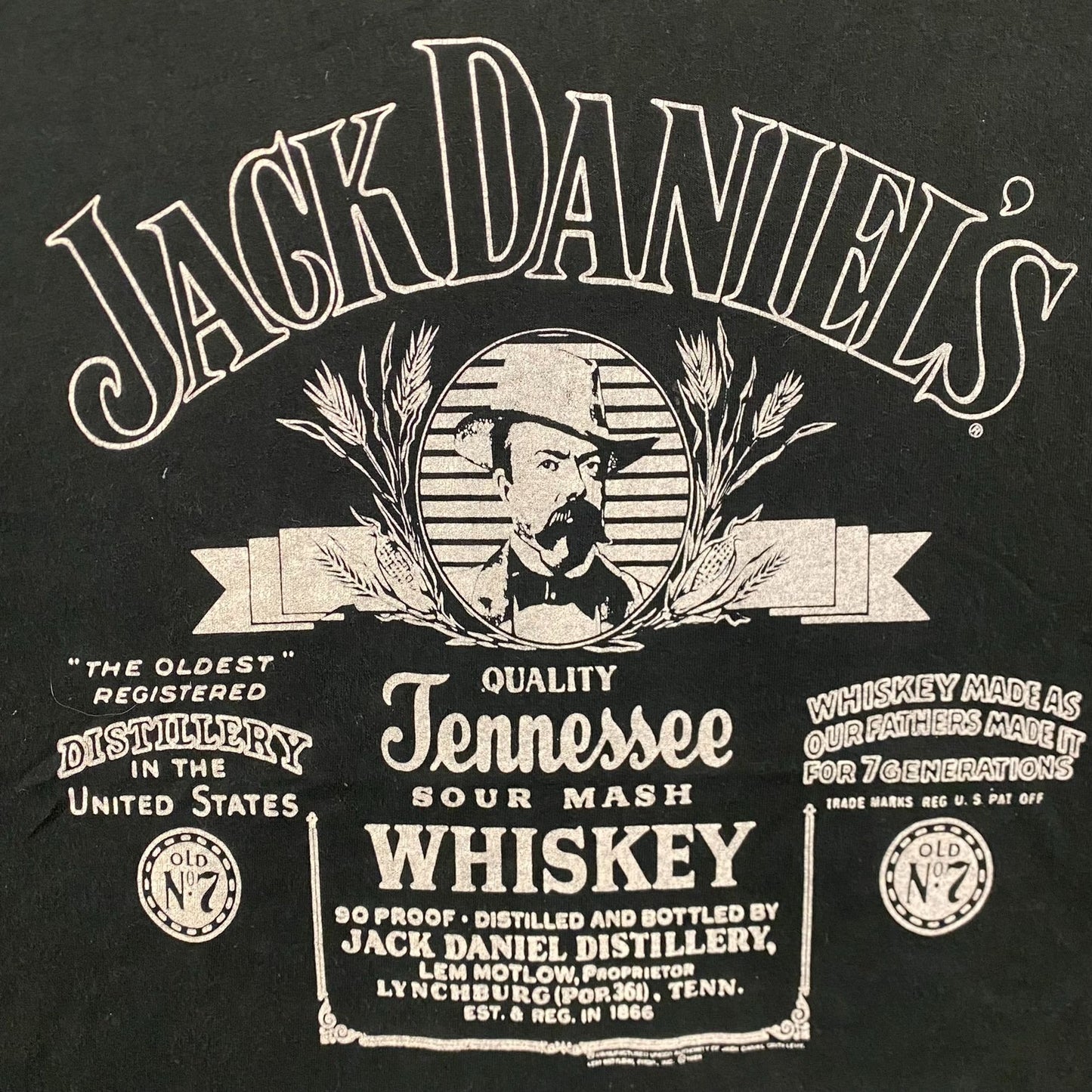 Vintage 90s Baggy Essential Jack Daniel's Single Stitch Tee