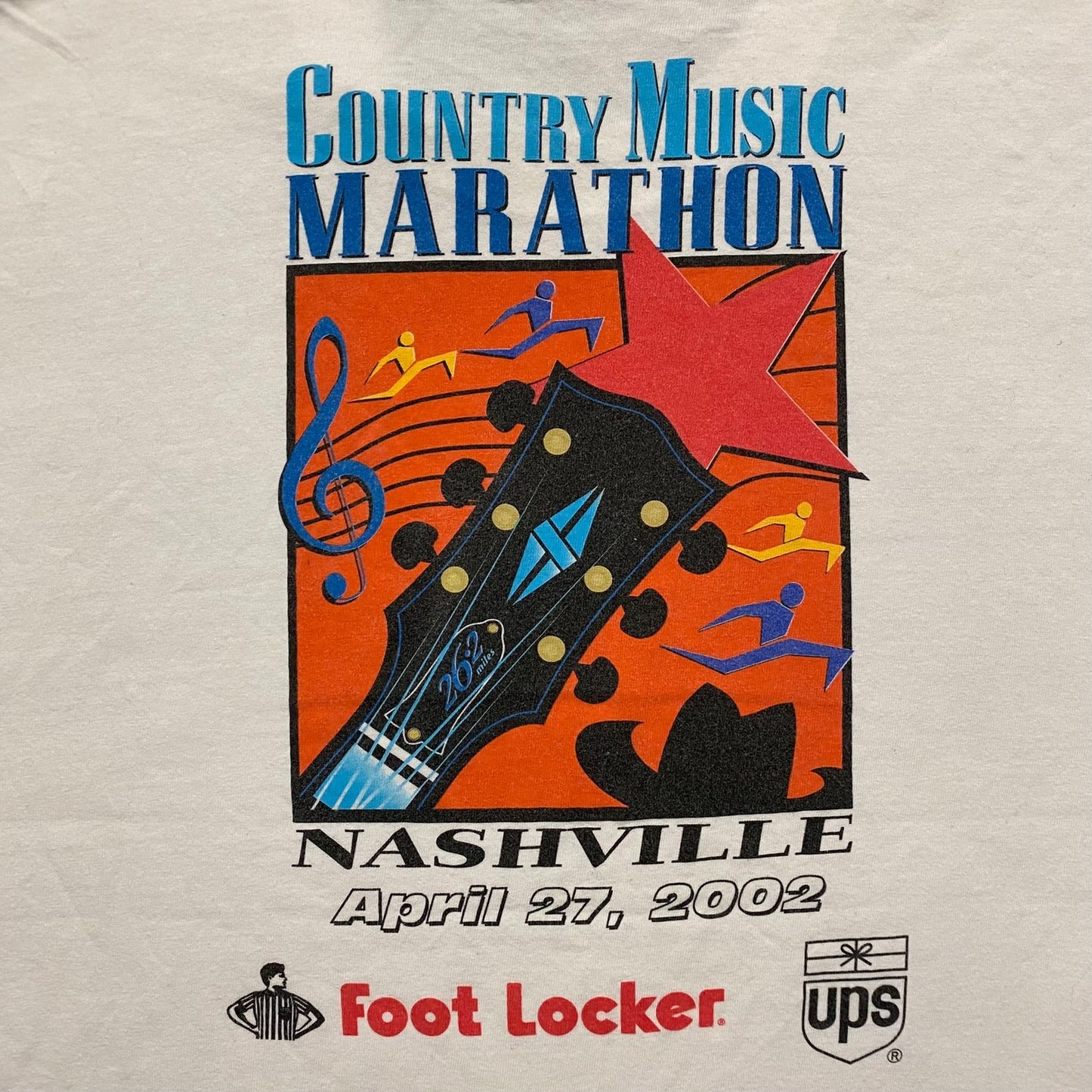 Vintage Y2K Nashville Country Music Marathon Souvenir Tee