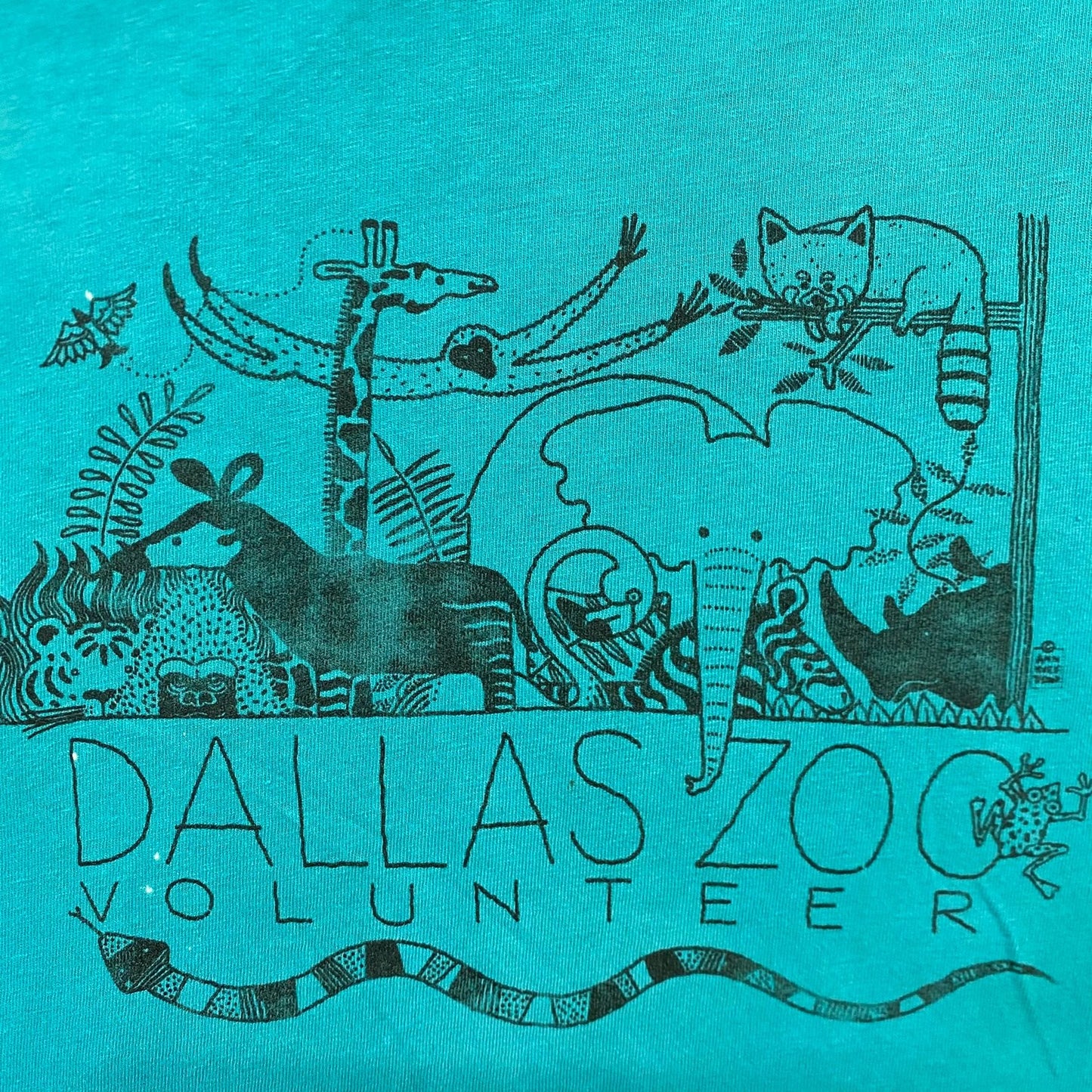 Vintage 90s Dallas Zoo Animals Single Stitch T-Shirt