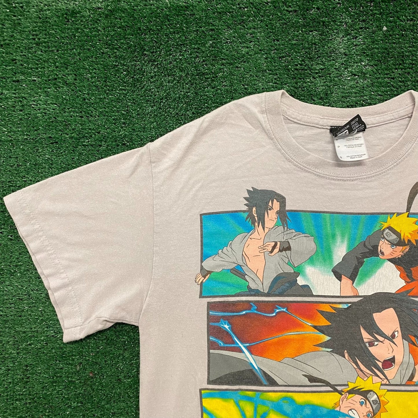 Vintage Y2K Naruto Shippuden Sasuke Japan Anime Manga Tee