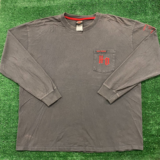 Vintage Y2K Sun Faded Essential Harley Davidson T-Shirt