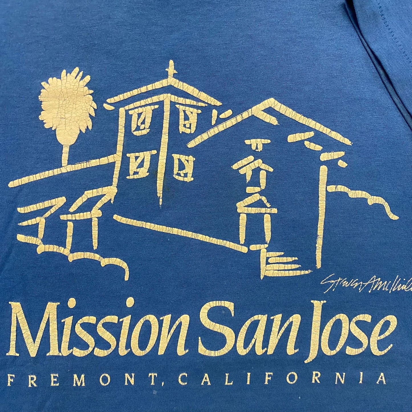 Vintage 80s Essential San Jose Mission Church Single Stitch T-Shirt