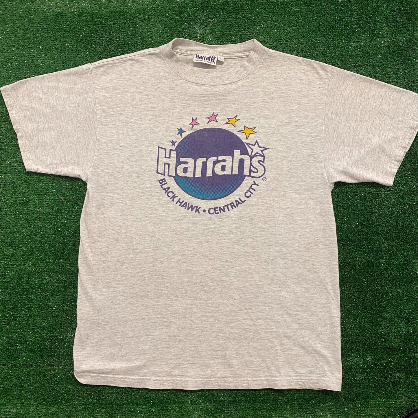 Harrah's Black Hawk Vintage 90s Hotel T-Shirt