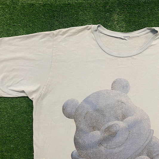 Vintage 90s Winnie the Pooh Face Essential Cartoon Movie Tee