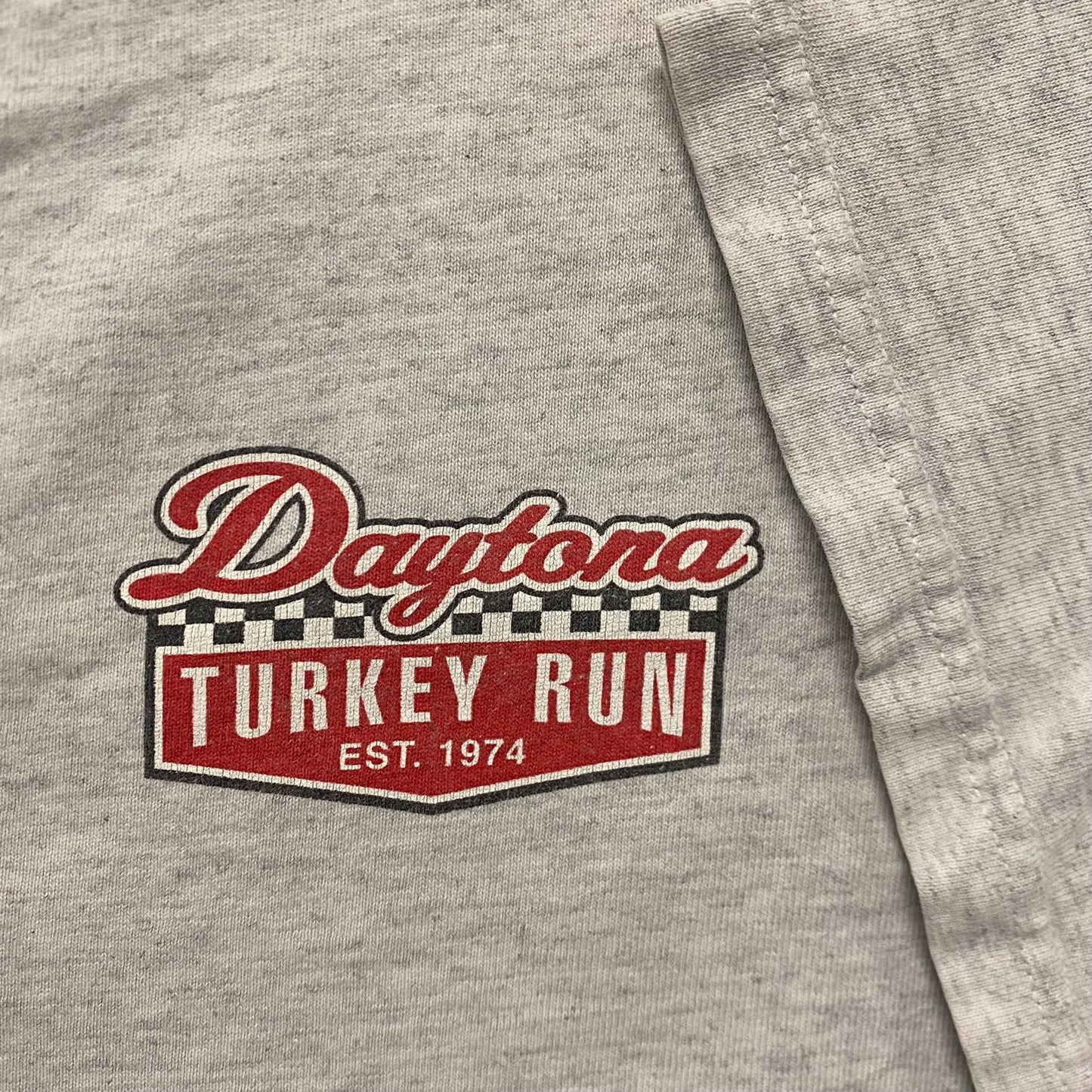 Vintage Y2K Daytona Hot Rods Shirt Turkey Run Racing Tee