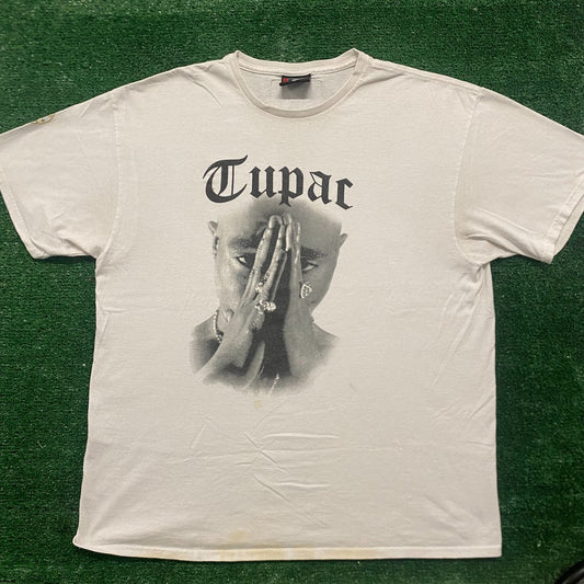 Vintage Y2K 2PAC Tupac Shakur Essential Rap Hip Hop Tee