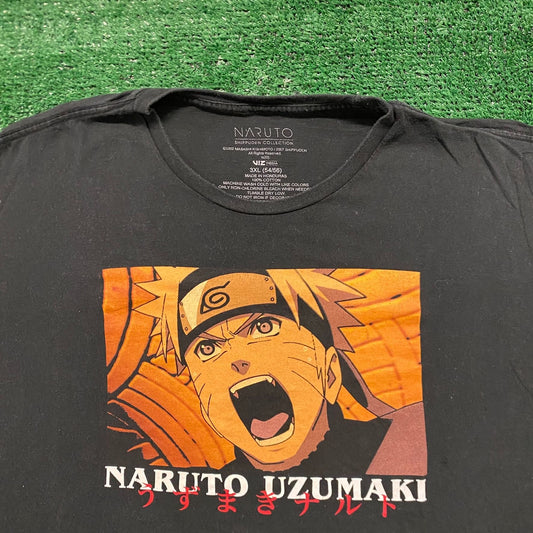 Vintage Y2K Essential Naruto Shippuden Anime T-Shirt