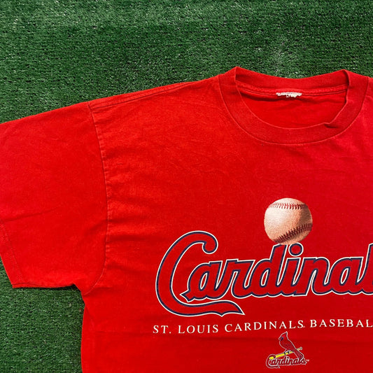 Vintage Y2K St. Louis Cardinals MLB Baseball Logo Sports Tee