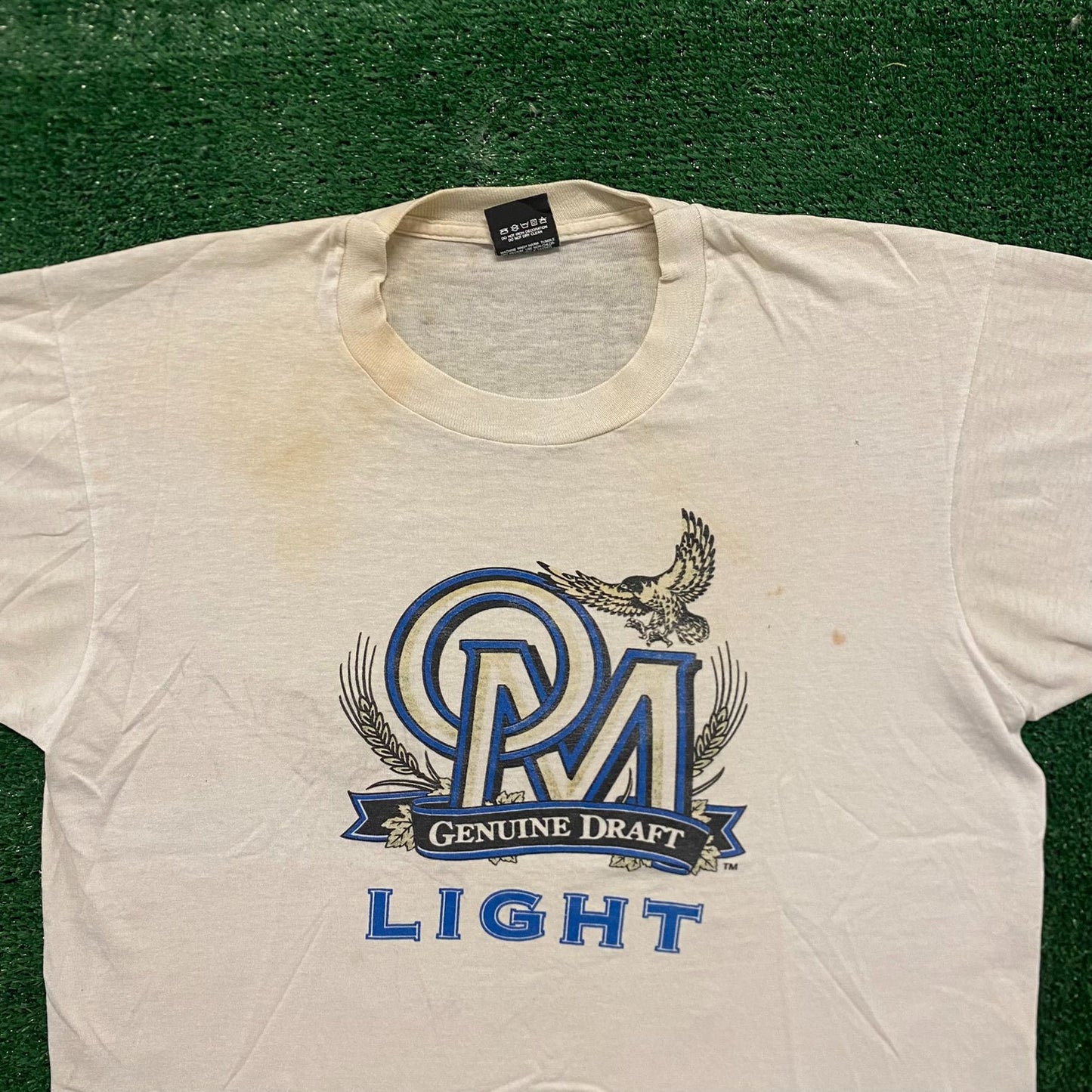 OM Genuine Draft Vintage 90s Single Stitch Beer T-Shirt