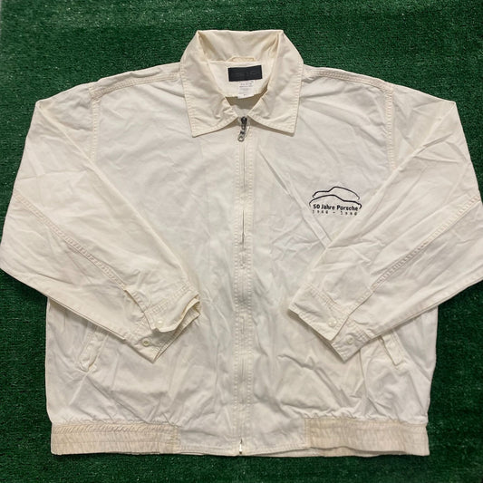 Vintage 90s Porsche Harrington Jacket Baggy Zip Windbreaker