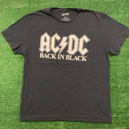 AC/DC Back in Black Vintage Rock Band T-Shirt