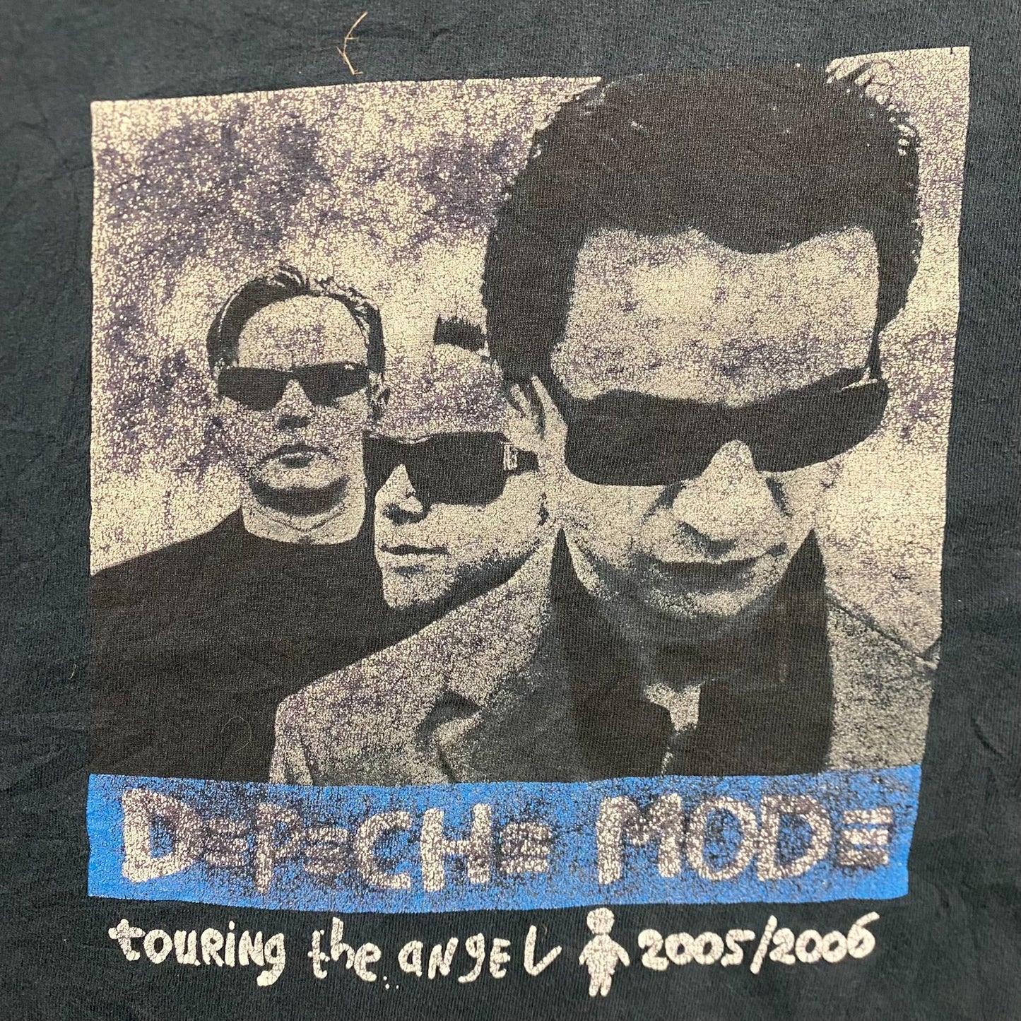 Vintage Y2K Depeche Mode Tour Sun Faded Punk Rock Band Tee