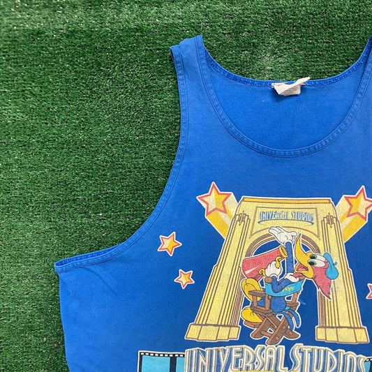 Vintage 90s Woody Woodpecker Universal Studios Cartoon Tank