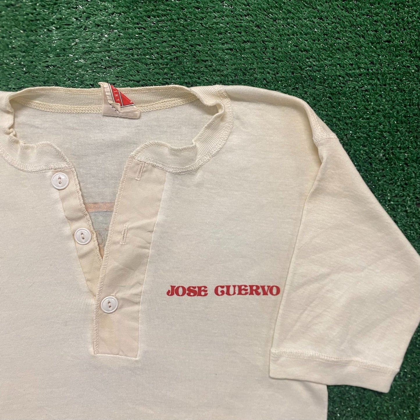 Vintage 70s 80s Jose Cuervo Tequila Long Johns Henley Tee