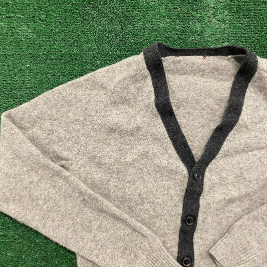 Vintage Y2K Uniqlo Essential Preppy Cardigan Sweater