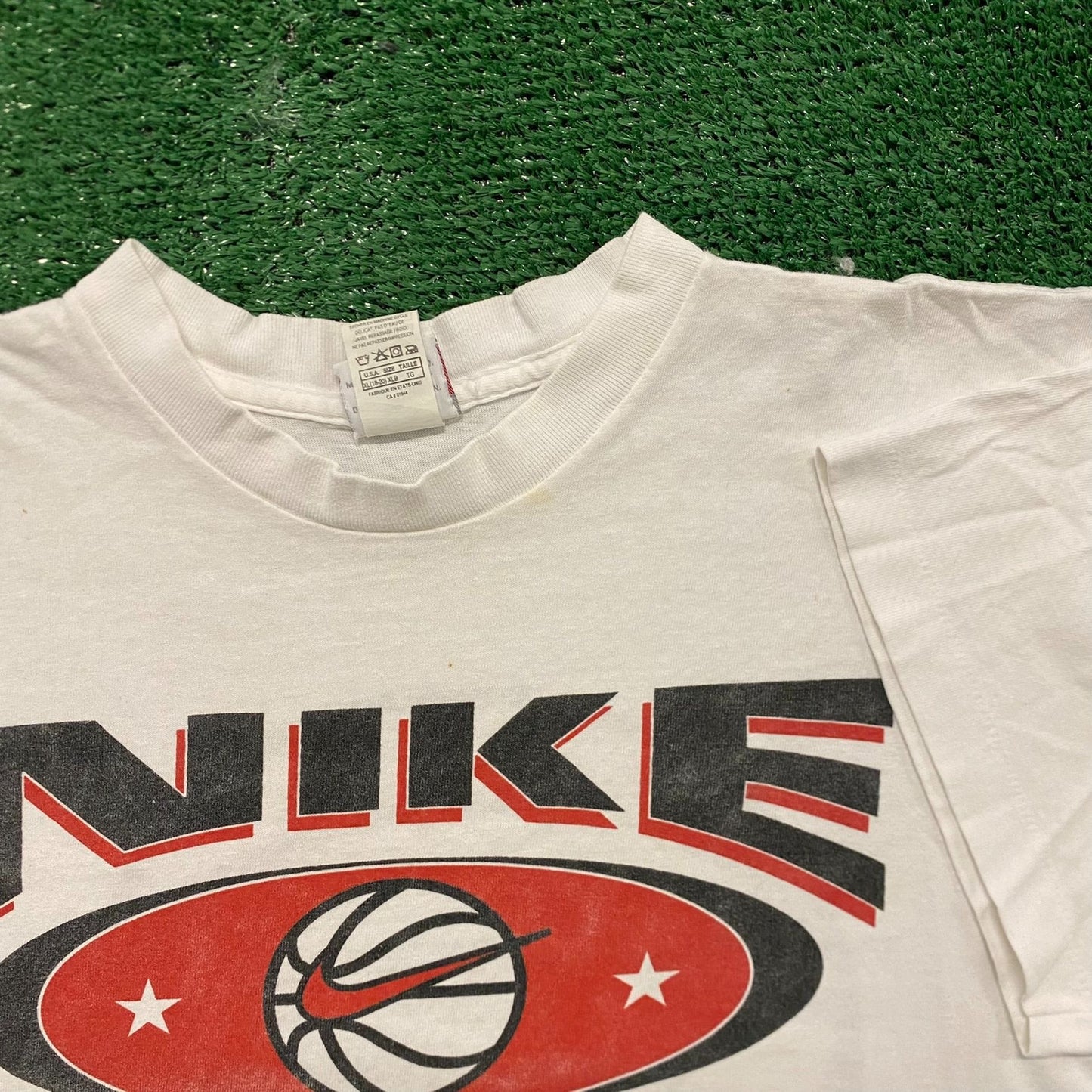 Vintage 90s Nike Camp Center Swoosh Single Stitch T-Shirt