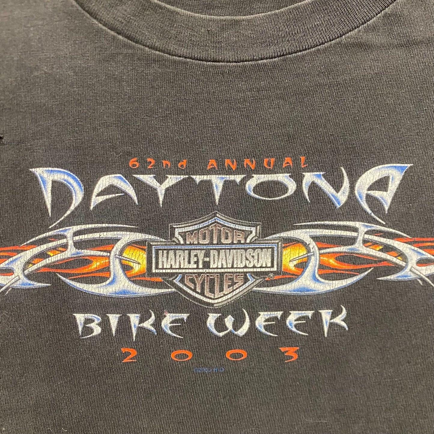 Vintage Y2K Harley Davidson Motorcycle Daytona Bike Week Tee