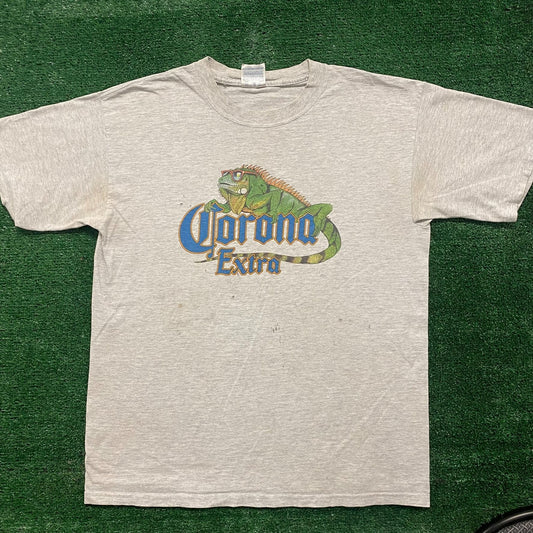 Vintage 90s Corona Extra Lizard Essential Baggy Beer Tee