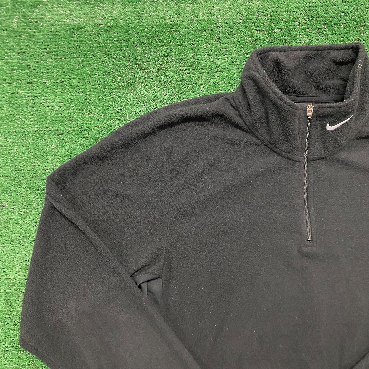 Vintage Y2K Nike Swoosh Logo Fleece Zip Sweatshirt Jacket