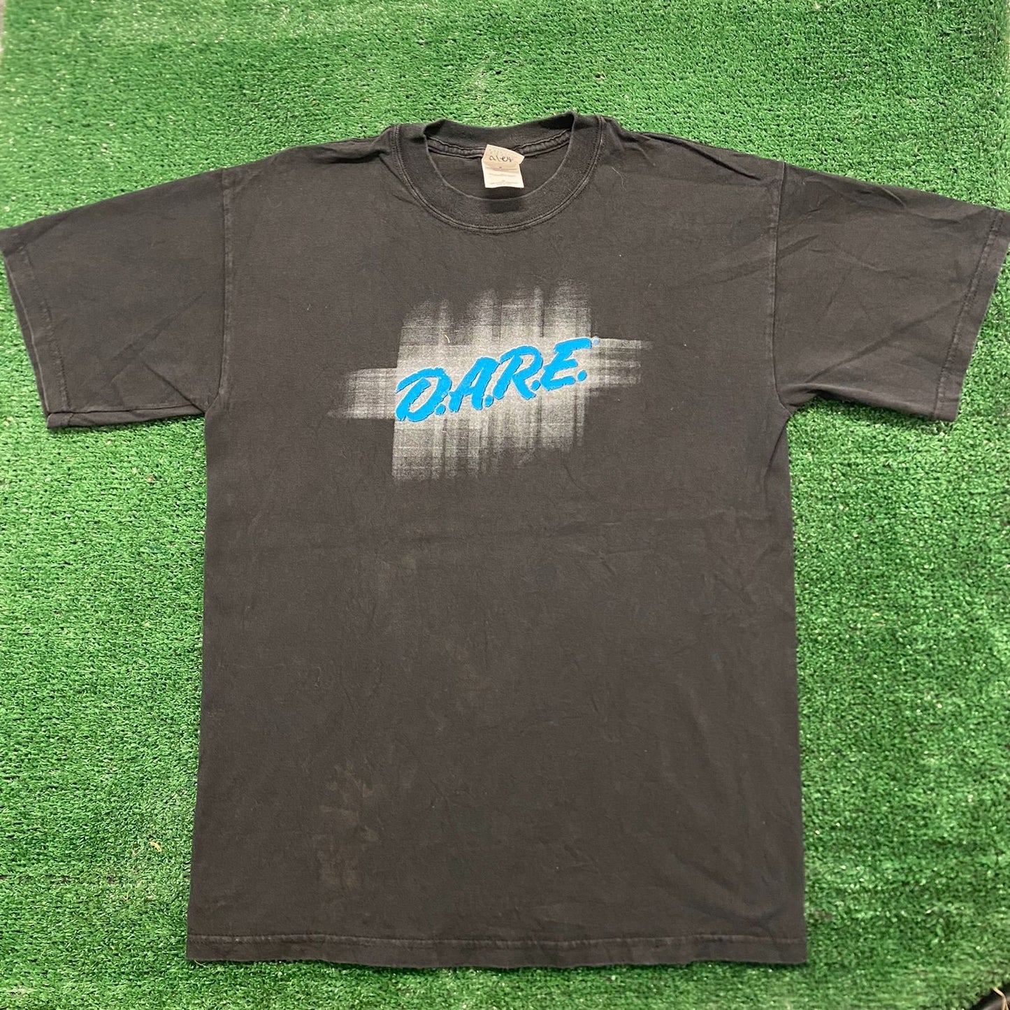 Vintage 90s DARE Spell Out Logo Essential Drugs T-Shirt