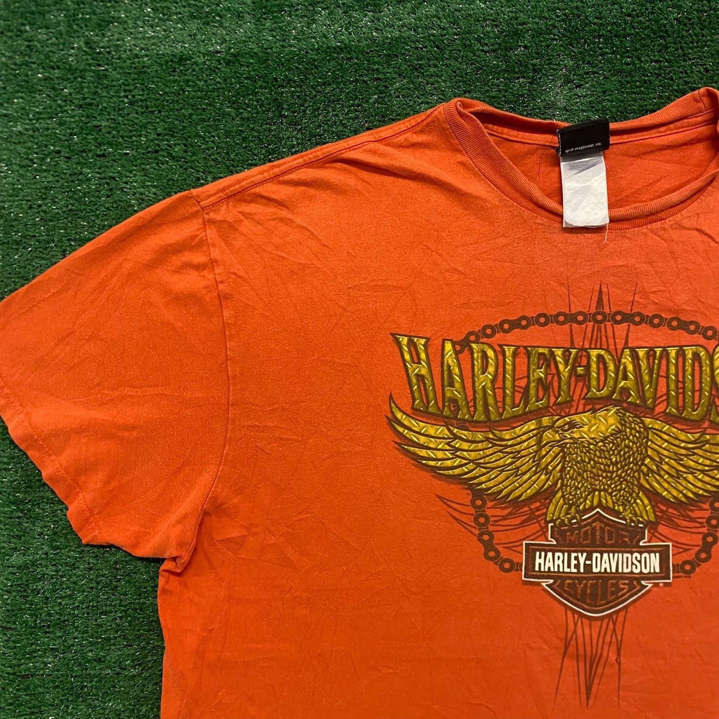 Vintage Y2K Harley-Davidson Wings Essential Biker T-Shirt