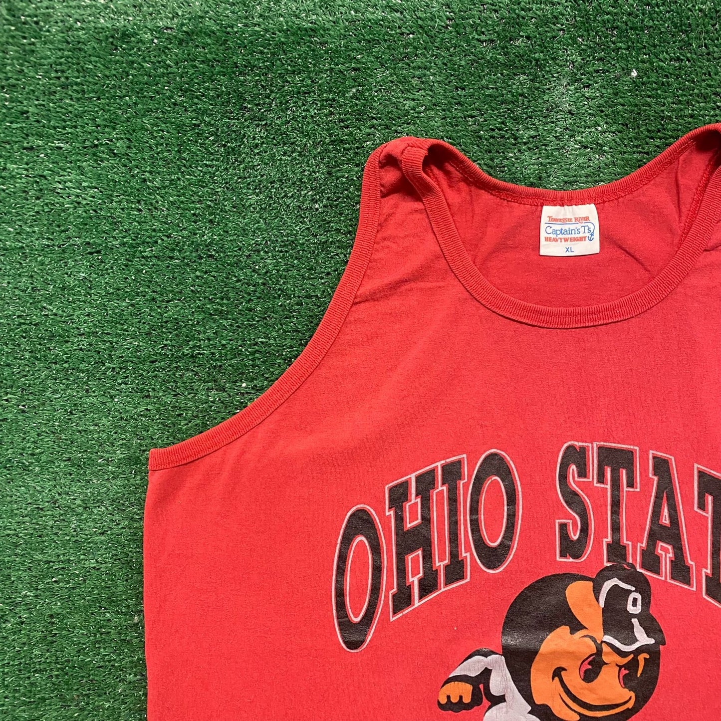 Vintage 80s Ohio State Buckeyes College Single Stitch Tank