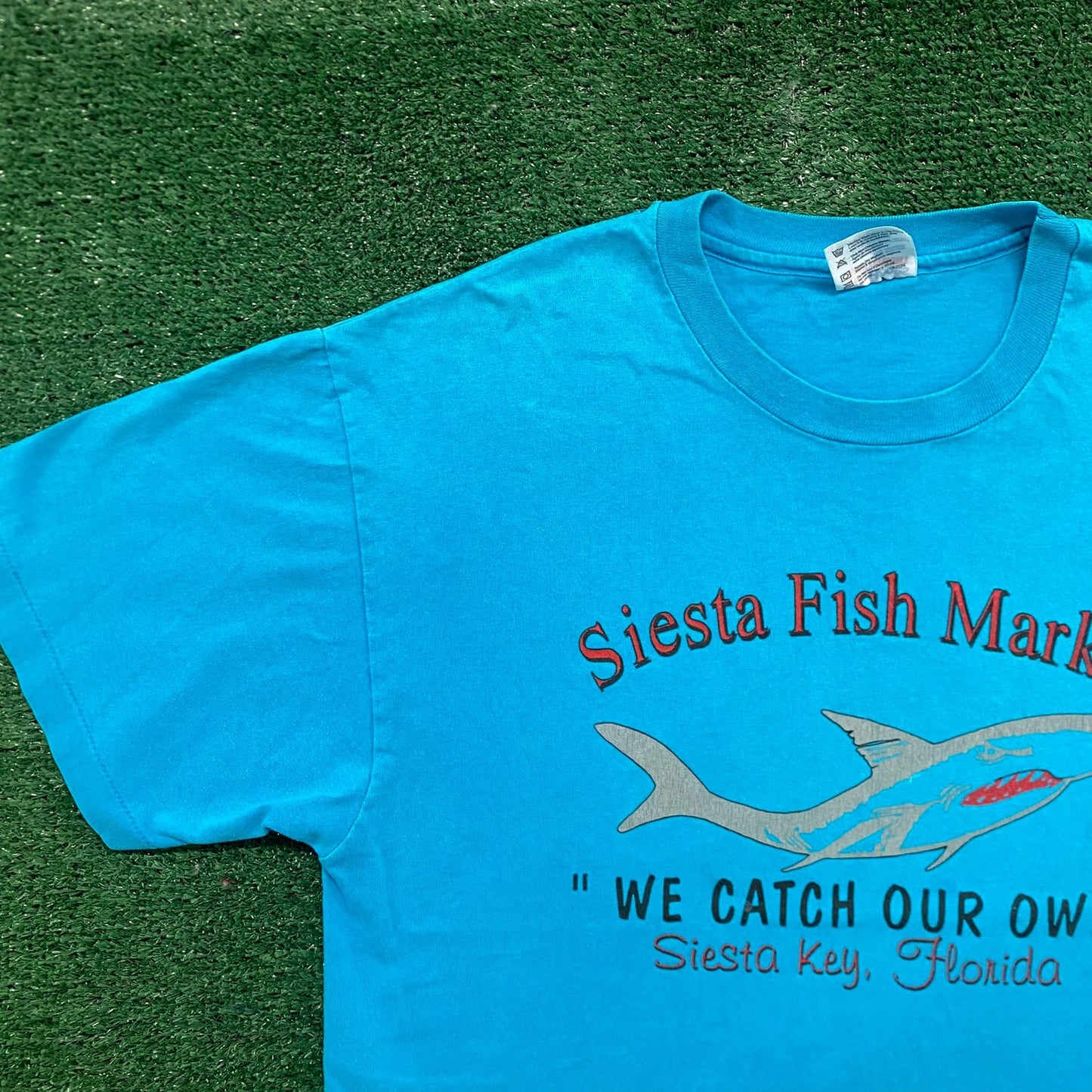 Vintage 90s Florida Keys Fishing Single Stitch Tourist Tee