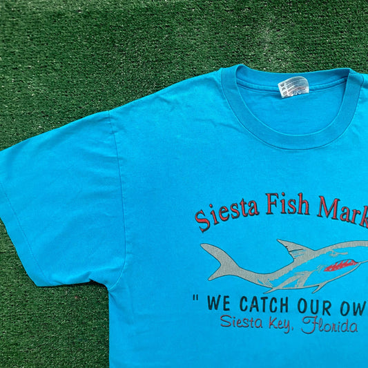 Vintage 90s Florida Keys Fishing Single Stitch Tourist Tee