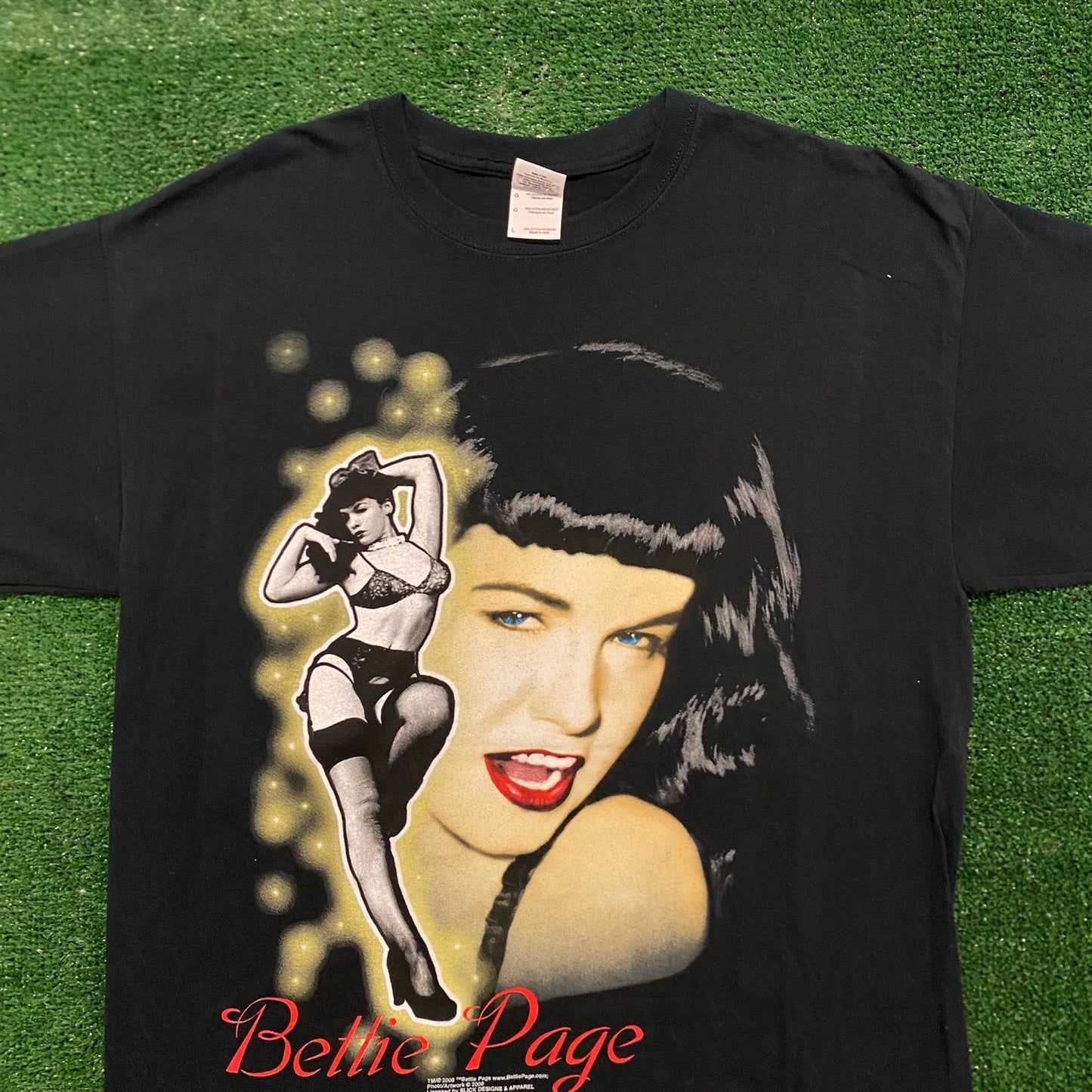 Bettie Page Sexy Pin Up Girl Vintage Playboy T-Shirt
