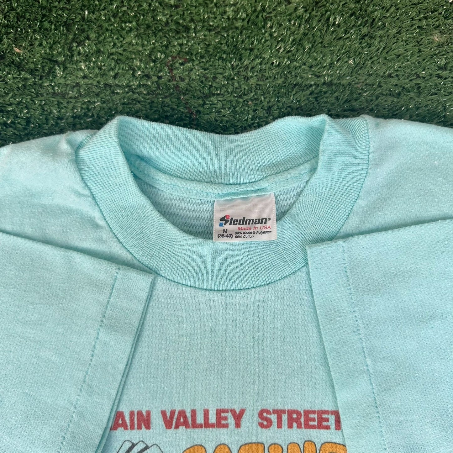Vintage 80s Champlain Valley Hot Rod Run T-Shirt 1989 Paper Thin Single Stitch M