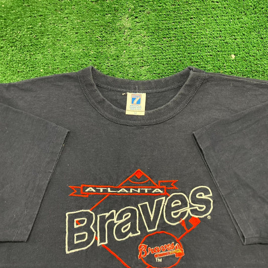 Vintage 90s Essential Atlanta Braves Single Stitch T-Shirt