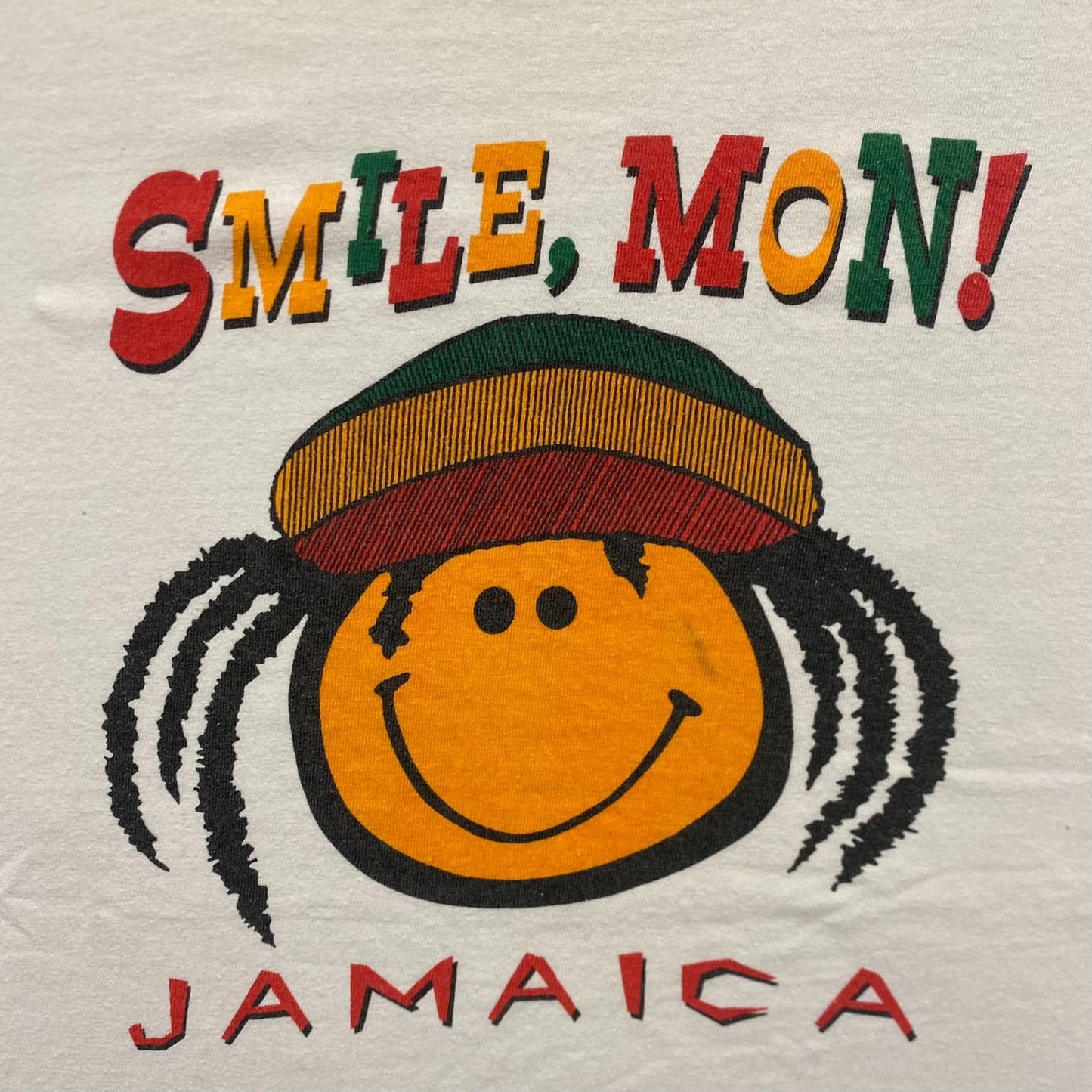 Vintage 80s Jamaica Smiley Shirt Single Stitch Tourist Tee